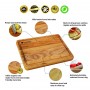 Rectangular chopping board 35x25x2cm