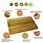 Rectangular chopping board 40x25x2 cm