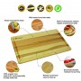 Rectangular chopping board 50x30x2 cm